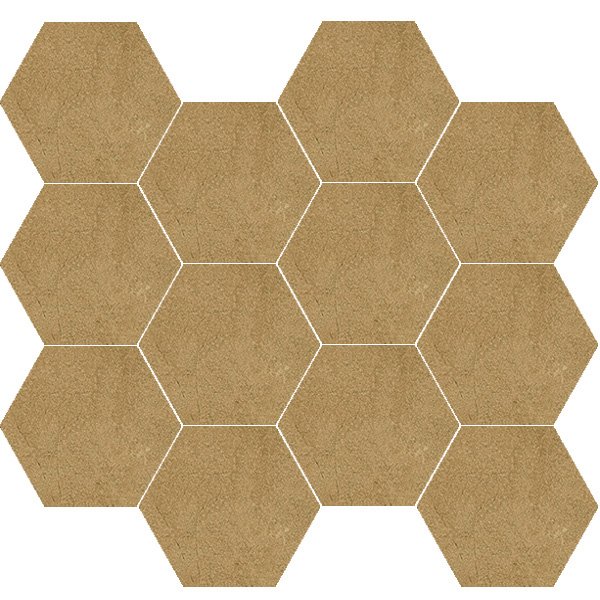 Bloom Khaki Hexagon Mosaic Splashbacks Tiles