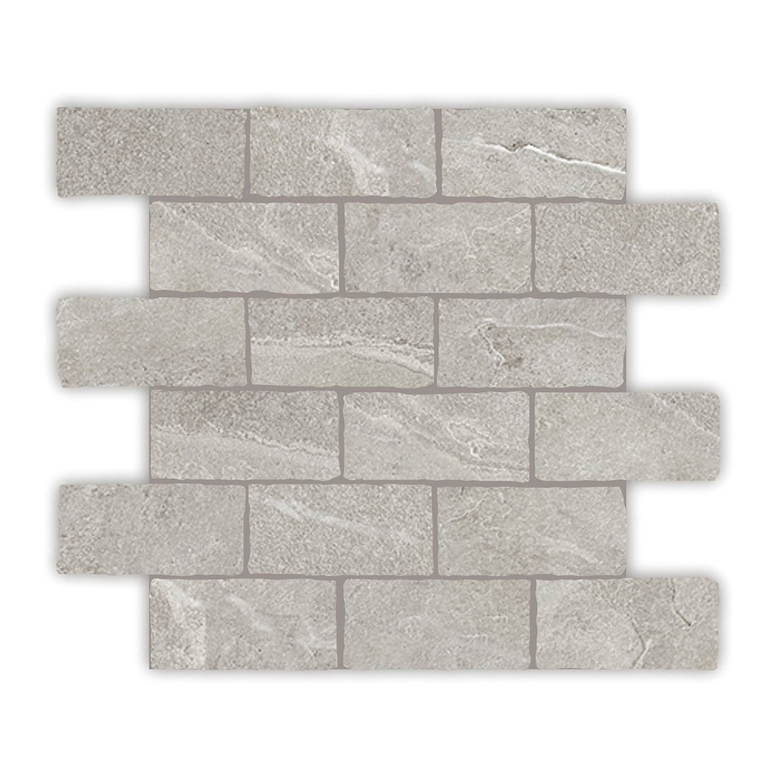 CAPRI Earl Grey 29.9X30.05 Mosaic Tumbled Edge